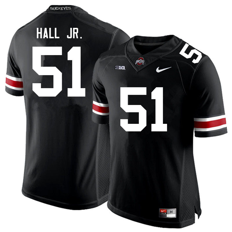 Ohio State Buckeyes #51 Michael Hall Jr. College Football Jerseys Sale-Black